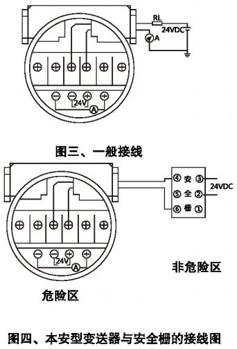 投入式浮球液位計(jì)接線方式圖